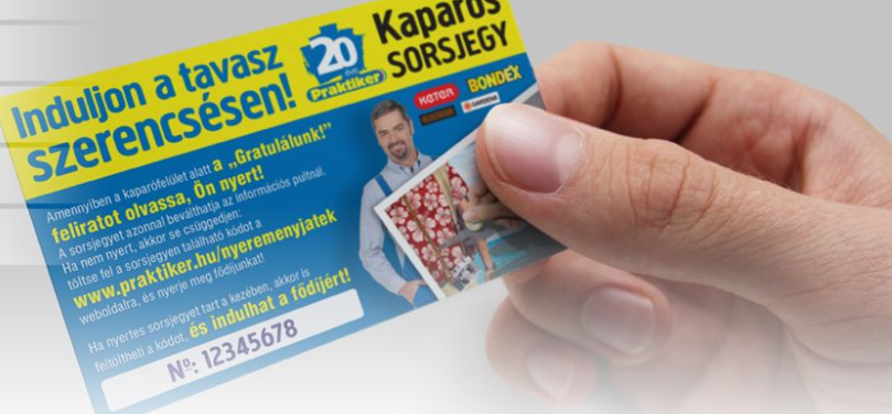 Praktiker nyereményjáték - így juthatsz kaparós sorsjegyhez