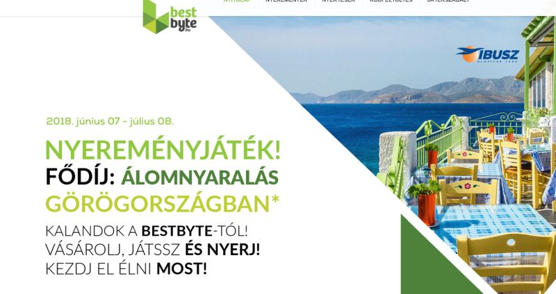 BestByte nyereményjáték - nyerj pihenést: a játék július 8-ig tart