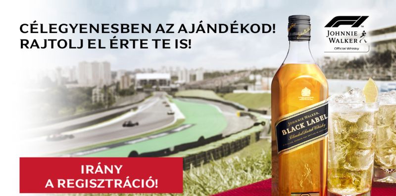 Johnnie Walker nyereményjáték - nyerj belépőt a Magyar nagydíjra: a játék július 22-ig tart