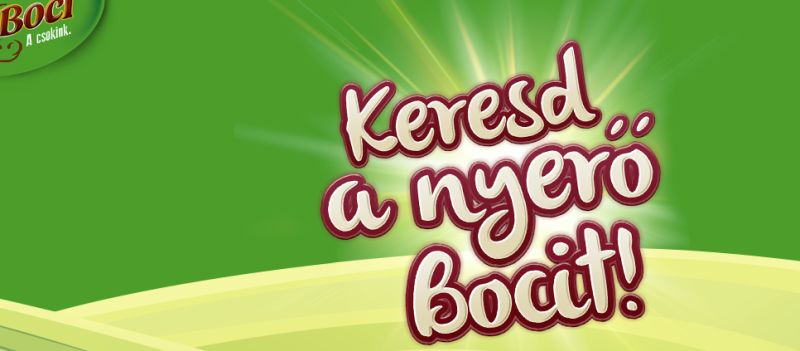 Boci nyereményjáték 2018 - Keresd a nyerő Bocit! A játék október 31-ig tart