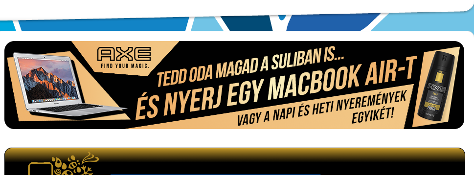 Axe nyereményjáték - nyerj egy Macbook Airt.