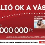 SPAR nyereményjáték - 1 millió ok a vásárlásra!