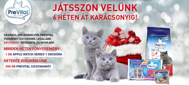 Prevital nyereményjáték - Játsszon velünk Karácsonyig!