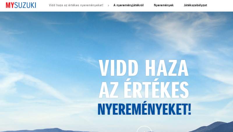 Nyereményjáték Suzuki tulajdonosoknak - a játék január 16-ig tart