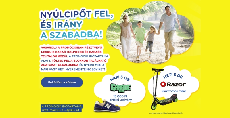 Nesquick nyereményjáték 2019 - Nyúlcipőt fel és irány a szabadba!