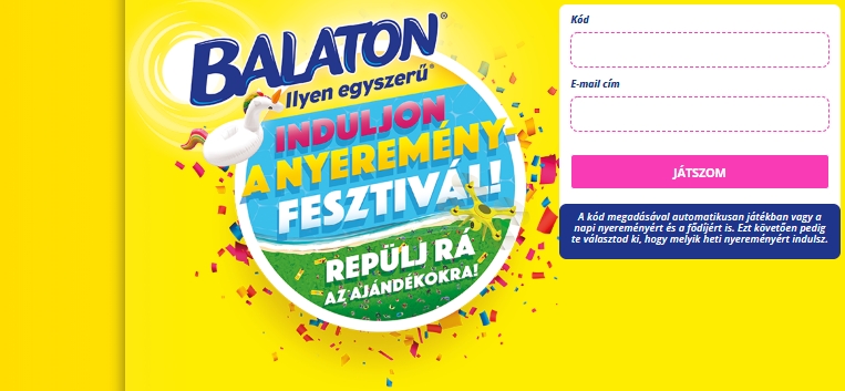 Balaton Szelet nyereményjáték - "Induljon a nyereményfesztivál!": a játék június 16-ig tart!